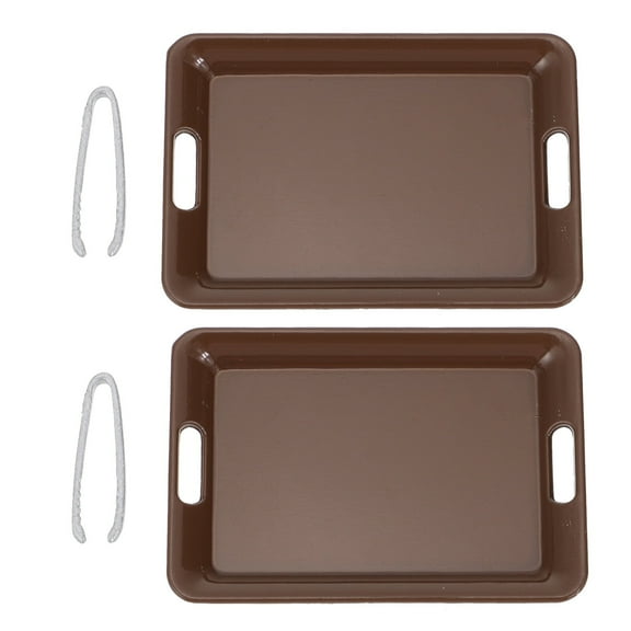 BESTYASH 2 Sets Miniature Decor Doll House Toys Coffee Alloy for Childhood Fun