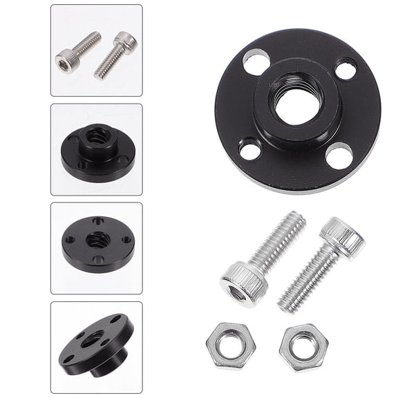 BESTYASH 2 Sets POM Antibacklash Nut for Use 3D Printer Parts Black