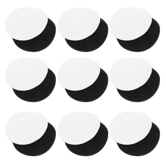 BESTYASH 20 Pairs Black Adhesive Hook and Dots for Carpet Tape, Polyester Mounting Strips for Tablecloths and Carpets