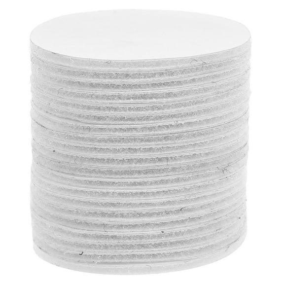 BESTYASH 20 Pairs White Removable Adhesive Hooks and Carpet Dots, Polyester Stickers for Classroom, Home, and Office Use