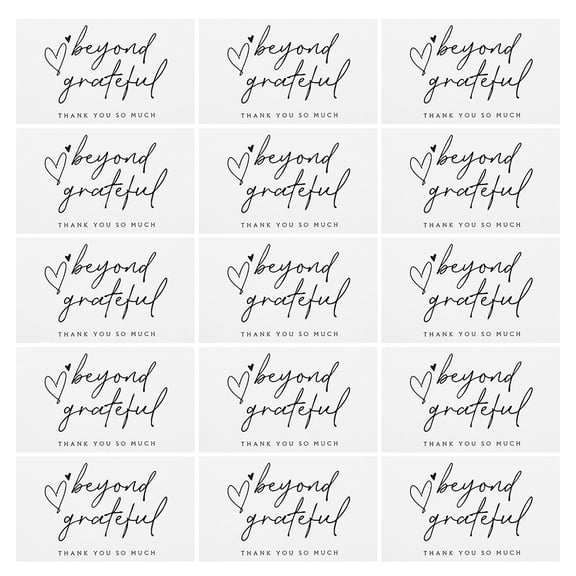 BESTYASH 200 Bulk Thank You Cards with Envelopes White Paper for Showing Thanks Versatile Use 3.5 x 5 Inches