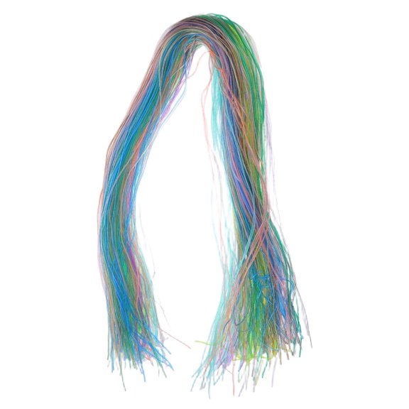 BESTYASH 200Pcs Clear Glitter Craft Rope for Bracelet Making Flexible Hollow Plastic Rope for Jewelry