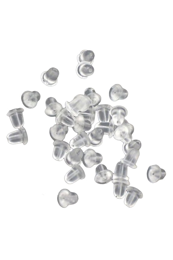backs clear Earring Backs Plastic Women Transparent Safety Display 200Pcs