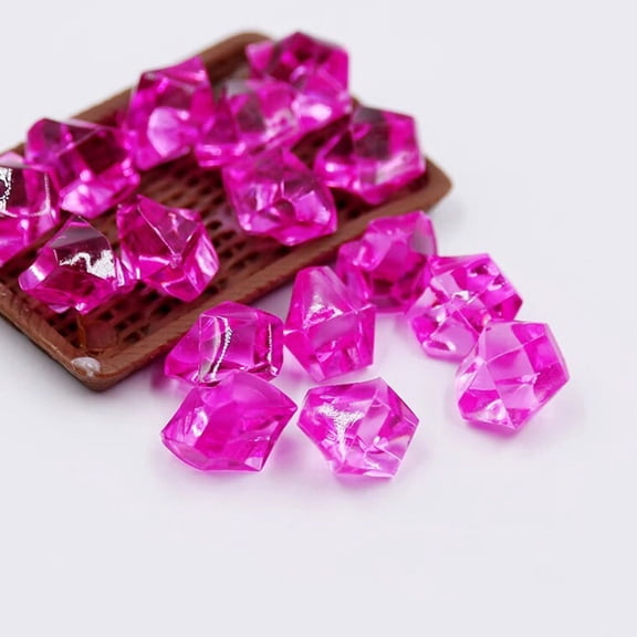 BESTYASH 200Pcs Decorative Acrylic Stones Resin Irregular Crystal Stones for Phone Shell Decoration