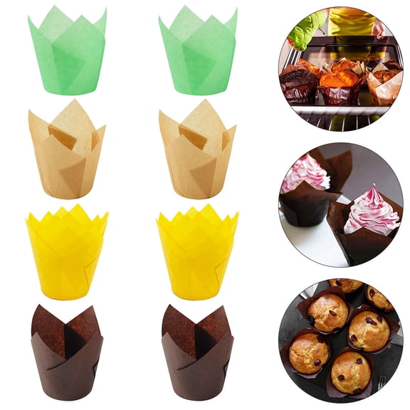 BESTYASH 200- Disposable Cupcake Liners for Everyday Use and General Baking Needs