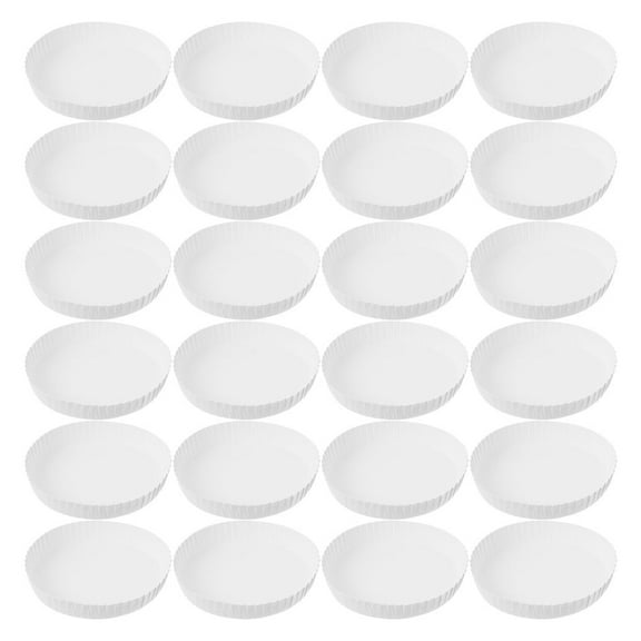BESTYASH 200Pcs Disposable Paper Cup Lids White One Time Use Easy to Use for Home