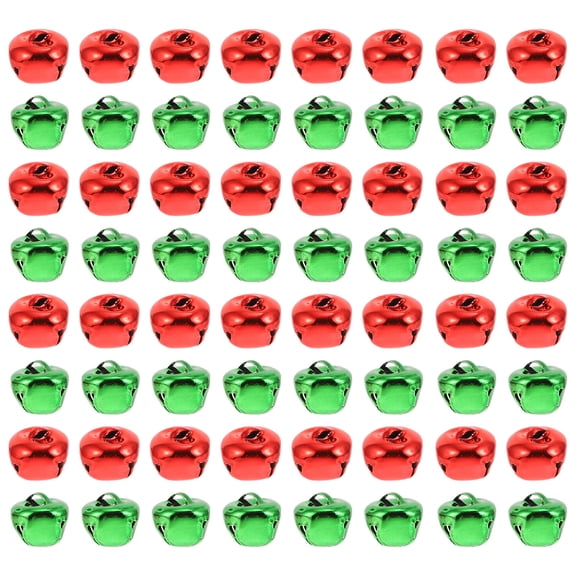 BESTYASH 200Pcs Lightweight Red Christmas Bell Decor for Tree Branches Home and Party Hanging