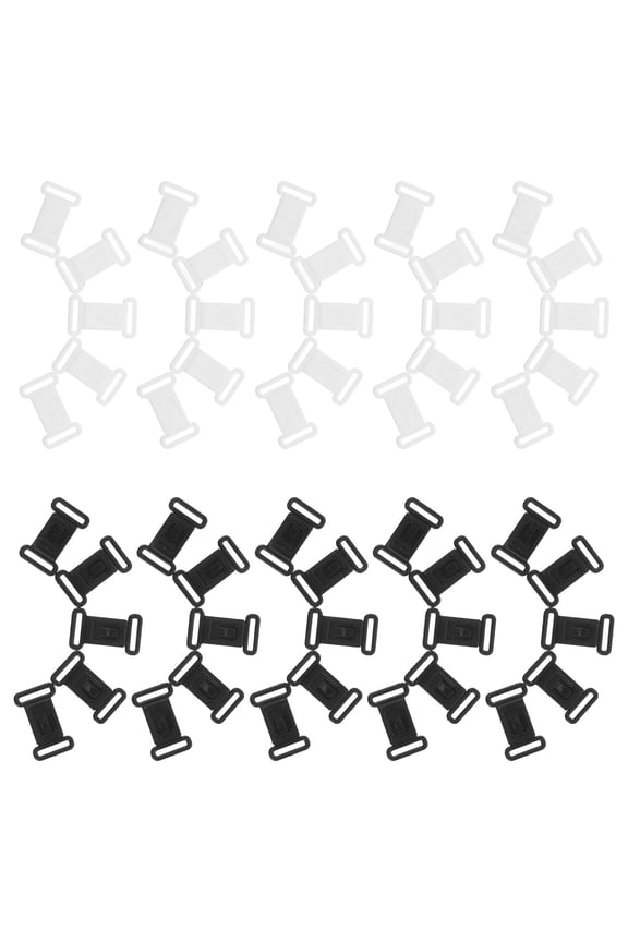 200Pcs Plastic Bra Strap Buckle Clips Front Closure Fasteners for and Easy Adjustment