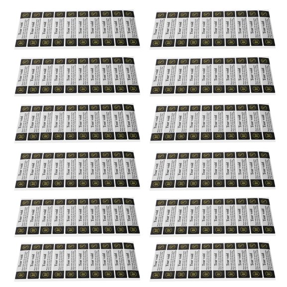 BESTYASH 200Pcs Tamper Evident Food Stickers with Barcode for Secure Retail Package Sealing