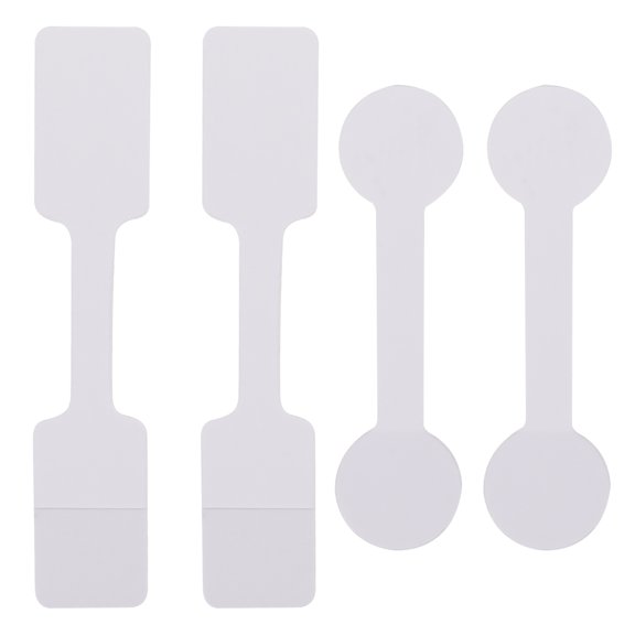BESTYASH 200Pcs Useful White Price Display Tags for Jewelry and Ornament Decoration