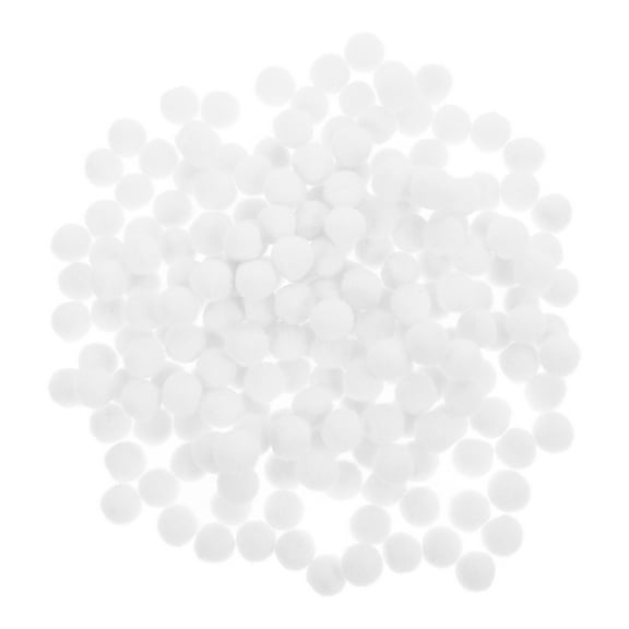 BESTYASH 200 Pieces White Pom Pom for Crafts, Arts Projects, Clothing Decorations and Accessories