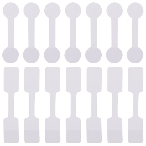BESTYASH 200Pcs White Handwriting Price Tag Stickers Useful Round Head Labels for Rings