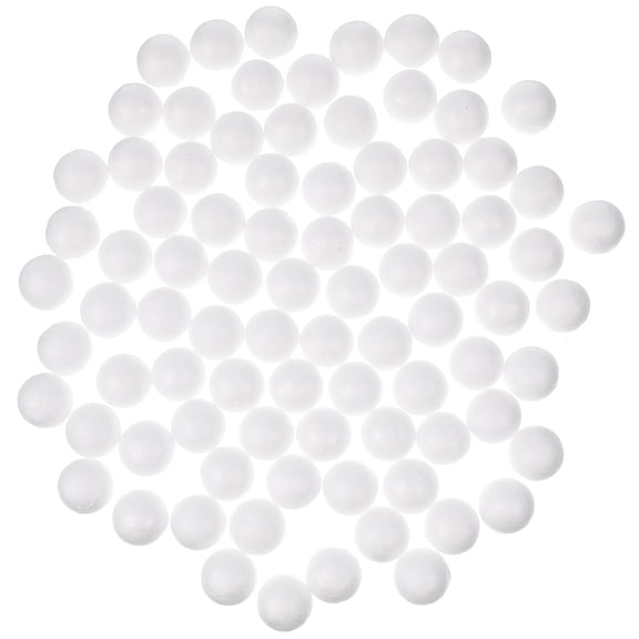 BESTYASH 200pcs White Mini Foam Polystyrene Craft Supplies for Christmas Tree Ornaments and Art Projects