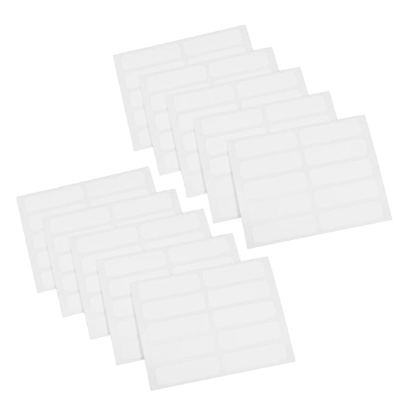 BESTYASH 200pcs Writable Fabric Stickers for Clothing, White Labels Ideal for Bottles and More
