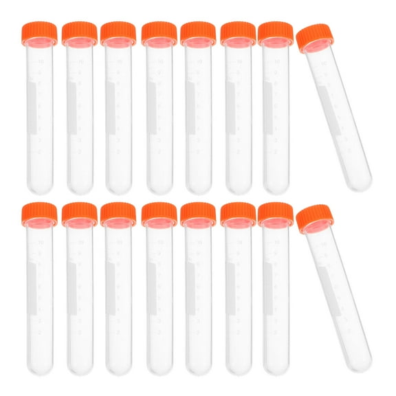BESTYASH 20Pcs Durable Plastic Small Vials with Lids Multipurpose Sample Bottles