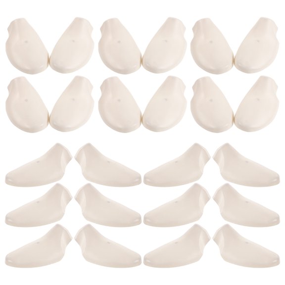 BESTYASH 20 Pairs Plastic Shoe Trees for Home Use, Light Grey Shoe Support Inserts for Men and Women