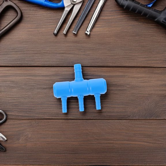 BESTYASH 20Pcs Blue Aquarium Air Flow Control Valve Plastic Splitter for Oxygen Pump Accessories