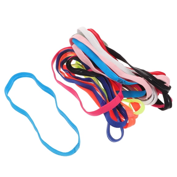 BESTYASH 20Pcs Assorted Color Stretchy Workout Hairband Elastic Sports Headband for Running and Yoga