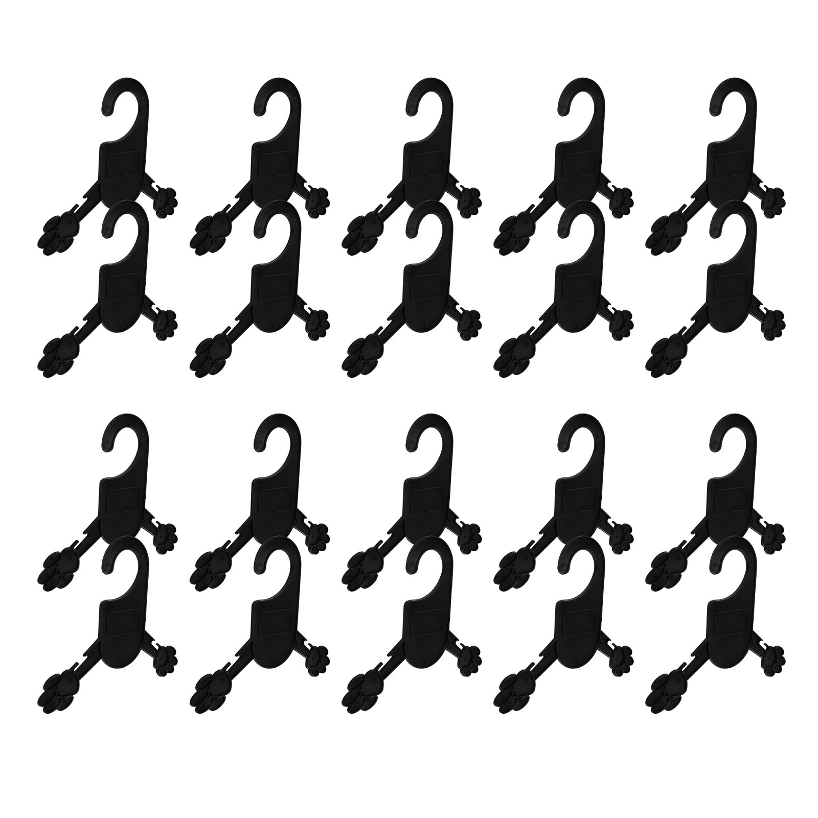 BESTYASH 20Pcs Small Pet Clothes Hangers Black Plastic Dog and Cat ...