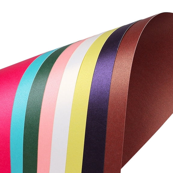 BESTYASH Pearlescent Paper 20 Sheets Assorted Colors for Crafting, Scrapbooking, and Photo Printing Projects
