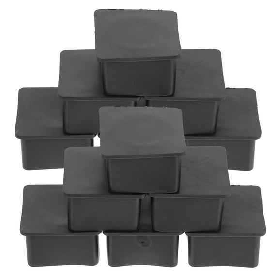 BESTYASH 20Pcs Chair Leg Protectors Noise Reduction Black PVC Caps for Bar Stool Feet