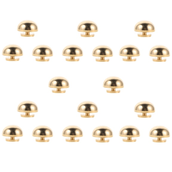 BESTYASH 20Pcs Durable Copper Purse Feet Nails with Easy Screw Installation for Bags
