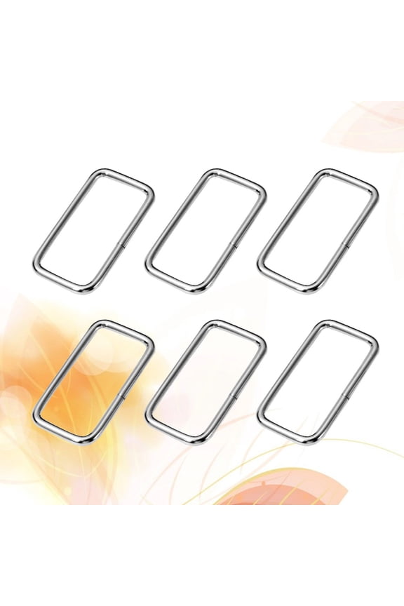 20Pcs Durable Plated Silver Metal Buckle Rings for Clothes Bags Shoes and Backpacks