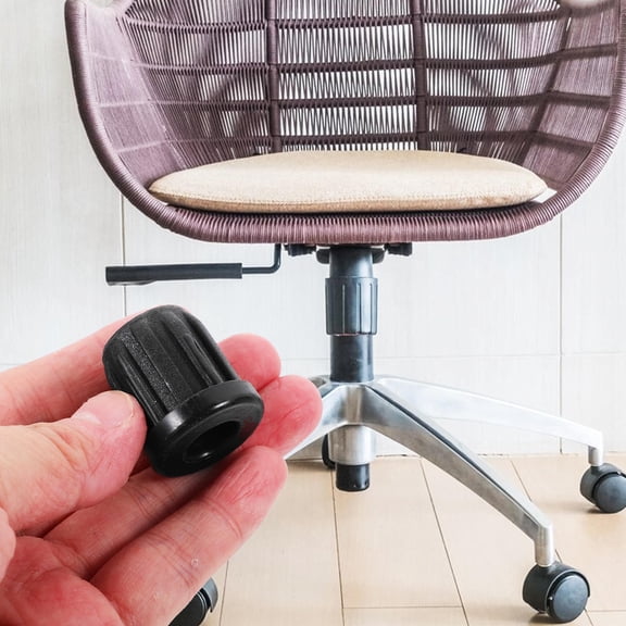 BESTYASH 20-Pack Black Caster Socket Inserts for Chair Legs and Furniture Wheels, Easy to Install and