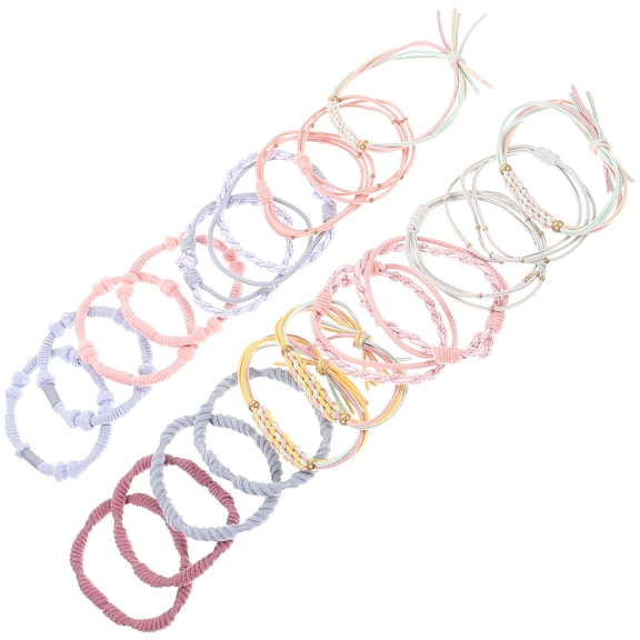 BESTYASH 20Pcs Flexible Bohemian Hair Ties Elastic Hair Wrap Strings for Comfortable Hold