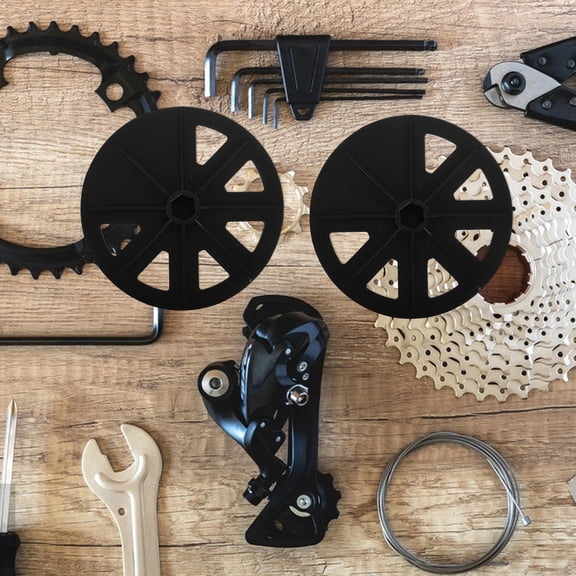 BESTYASH 20Pcs Flywheel Protection Cover Black Durable Bike Spoke Guard Weather Resistant for Cycling Outdoors
