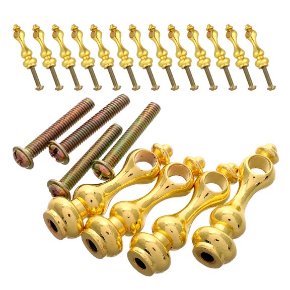 BESTYASH 20Pcs Gold Metal Post End Caps for Indoor Furniture and Glass Railing Support