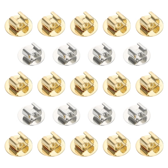 BESTYASH 20Pcs Hair Rope Charms Silver DIY Hair Rope Buckles for Unique Handmade Headdress Accessories