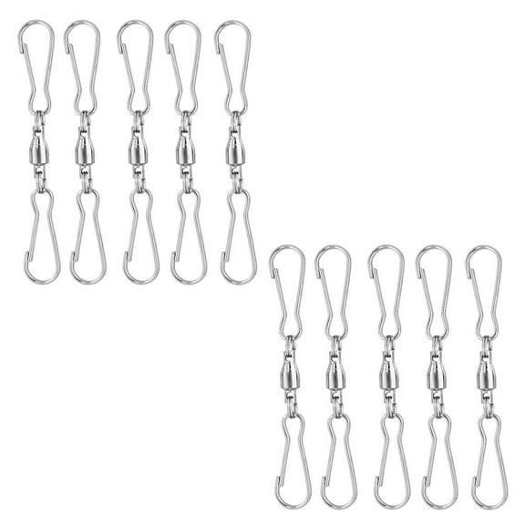 BESTYASH 20Pcs Hanger Clips Stainless Steel for Outdoor Use for Hanging Wind Spinners