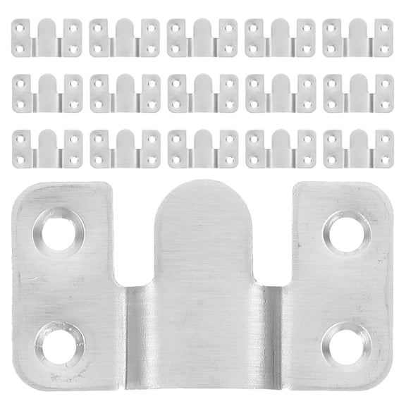 BESTYASH 20-Piece Stainless Steel Picture Hanging Kit, Heavy Duty Interlocking Frame Hooks for Wall Art, Photos and Decor