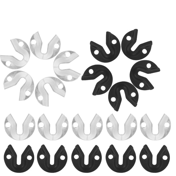 BESTYASH Iron Keyhole Hanger Brackets for Picture Frames, Assorted Color, Heavy Duty Wall Mounting, 20Pcs
