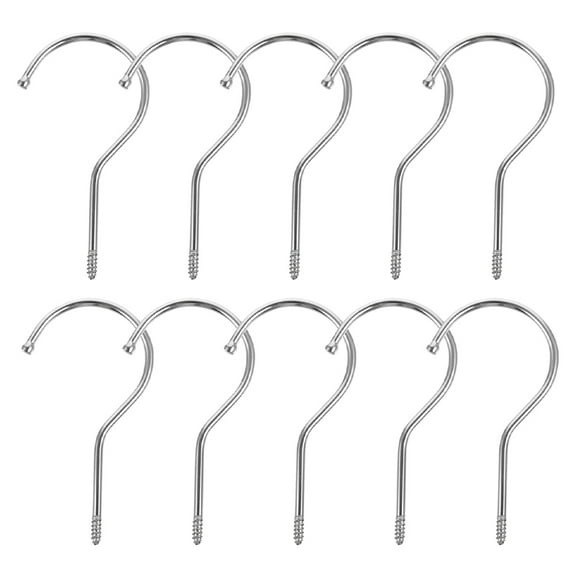 BESTYASH 20Pcs Multi Functional Pants Rack Hangers Round Flat Hook for Accessories Home Use
