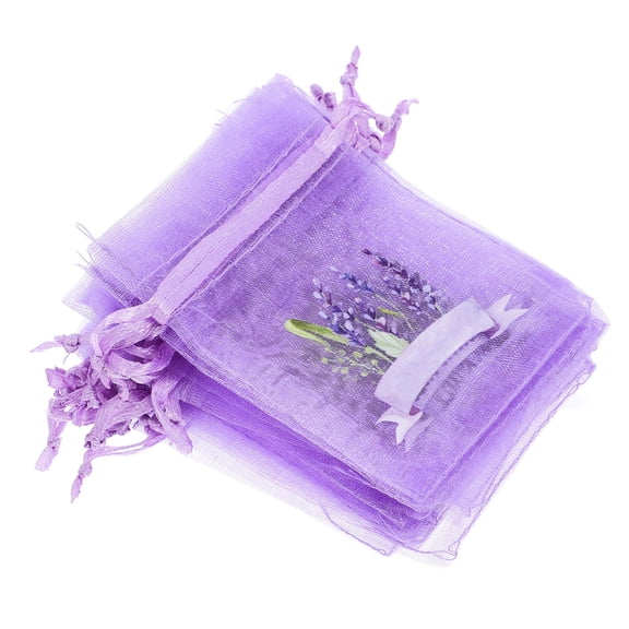BESTYASH 20Pcs Multipurpose Violet Gauze Sachet Bags with Drawstring for Drawer Car and Closet Fragrance