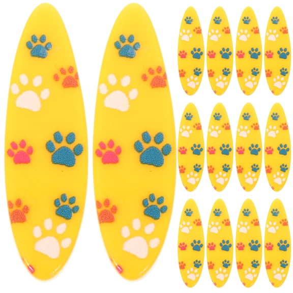 BESTYASH Resin Surfboard Figurines Orange Mediterranean Style Beach Accessories Home Decor 20Pcs