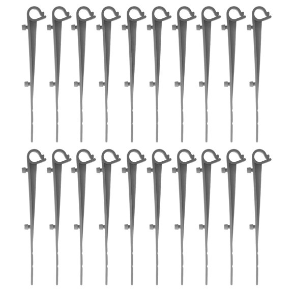 BESTYASH 20Pcs Weather Resistant Plastic Gutter Hooks for Quick Rain Gutter Guard Fixing