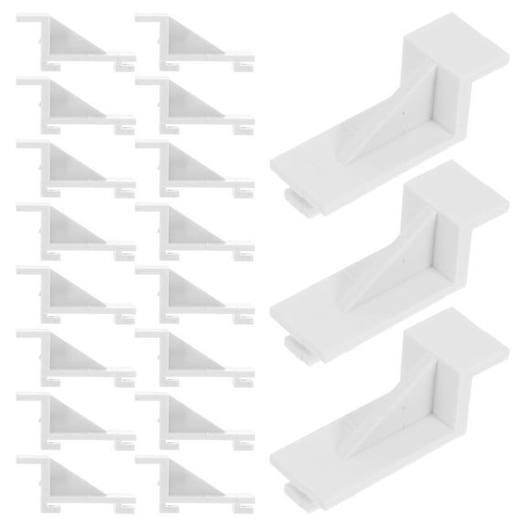 BESTYASH 20Pcs Plastic Refrigerator Shelf Buckles for Easy Installation and Shelf Support