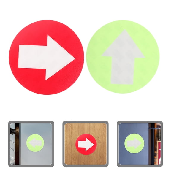BESTYASH Assorted Color PVC Reflective Direction Signs for Cars and Camping 20Pcs