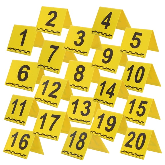 BESTYASH 20Pcs Scene Investigation Evidence Markers with Centimeter Scale for Accurate Documentation