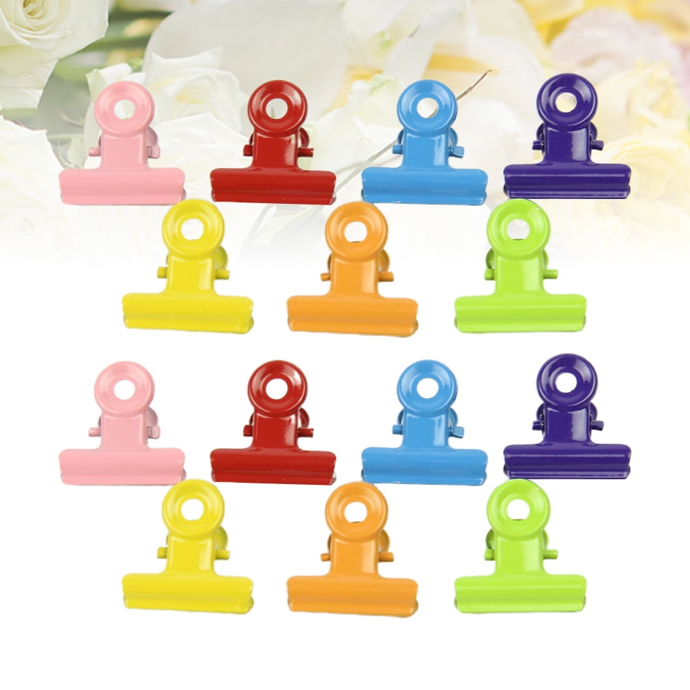 BESTYASH Strong Metal Binder Clips Assorted Colors for Paper Files ...