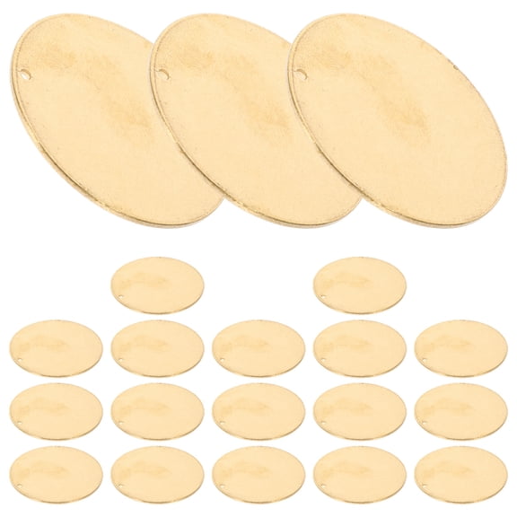 BESTYASH 20Pcs Brass Round Tags for Organizing Pipes and Instruments Metal Tags for Labeling