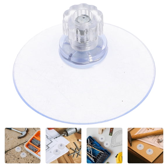 BESTYASH 20Pcs Clear Screw Cups with Metal Nuts for Glass, Tiles, Mirrors - Easy Installation Household Hardware