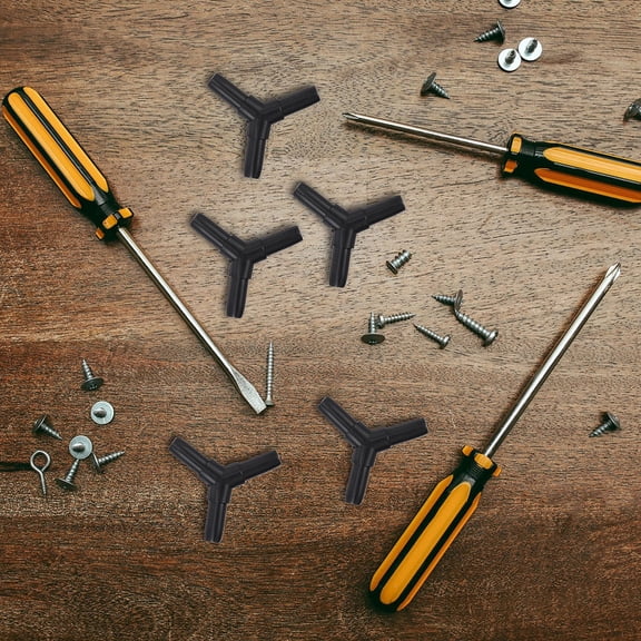 BESTYASH Black ABS Airline Tubing Connectors for Aquariums, 20 Pieces and Aquarium Air Pump Accessories