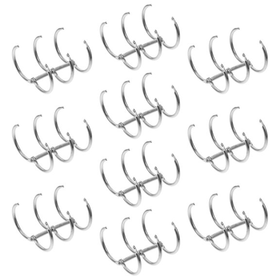 BESTYASH 20Pcs Three Hole Metal Binding Rings with Strong Iron Build for Scrapbook and File