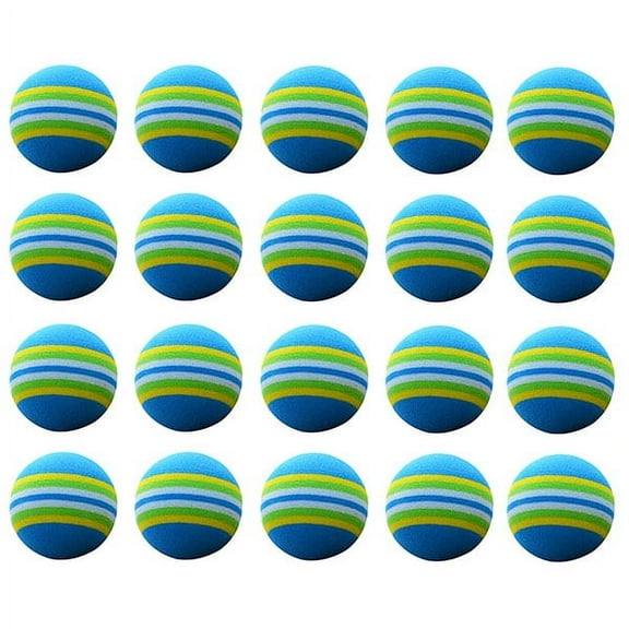 BESTYASH 20Pcs Training Golf Balls for Golf Training Aids Safe Usage Blue