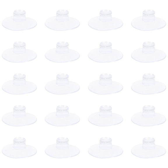 BESTYASH Transparent Cable Clips with Cups, 20 Pieces, 1.7 Inch, Wire Organizer for Home and Office