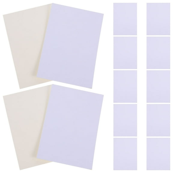 BESTYASH 20Pcs White Pre-Cut Mat Boards for DIY Photo Display and Picture Frame Backing